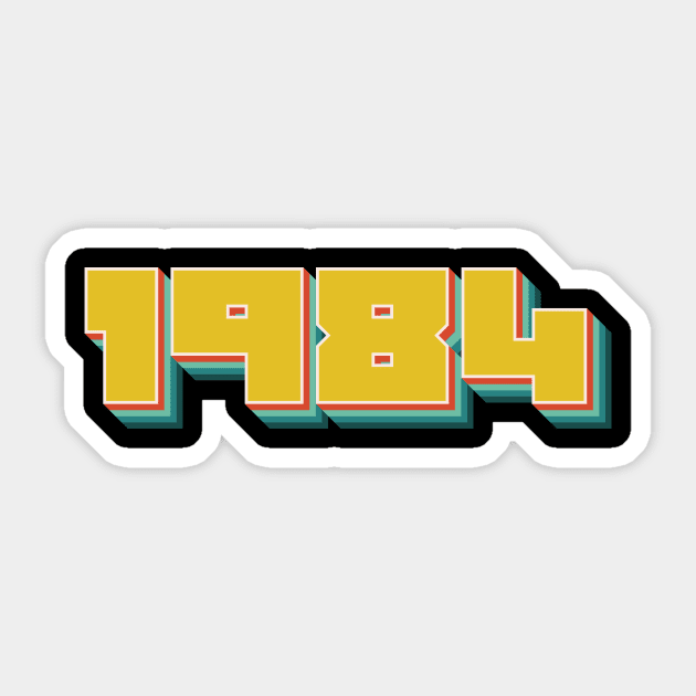 1984 Sticker by n23tees